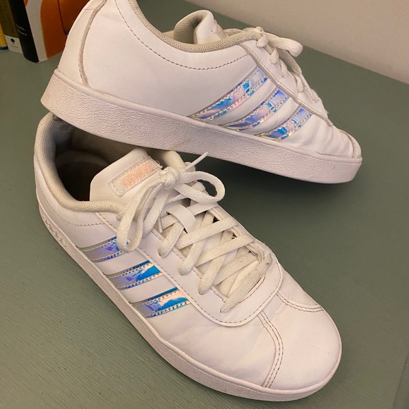 adidas Shoes Adidas Grand Court Sneakers White Iridescent Poshmark